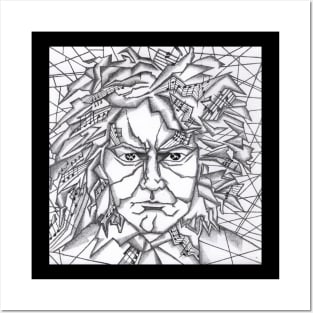 beethoven ink Posters and Art